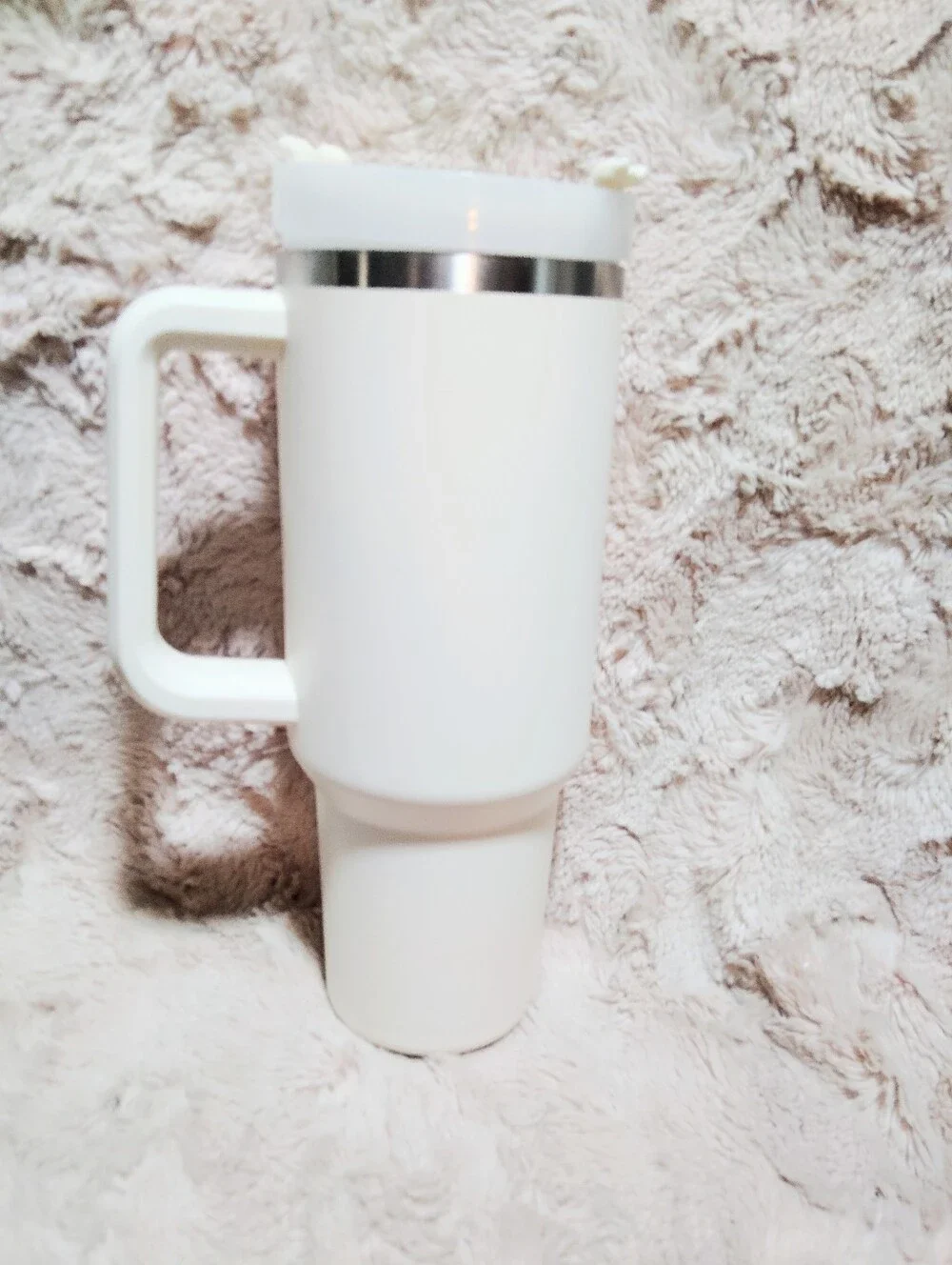 Stanley White Travel Tumbler with Handle